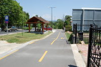The Local Government of Alsphok and the Local Government of Hvz, cooperating in the form of a consortium, submitted a successful application to the West Transdanubian Regional Development Agency under the identification number NYDOP-4.3.1/B-09-2009-0006. The aim of the development is to construct a 2,209.3 km long cycle track next to Road 7332.