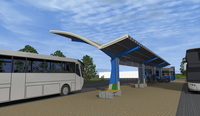 The project can be divided into three main parts: Hvz, construction of the local bus route centre - Hvz, modernization of bus stops – modernization of bus stops in the consortium partner settlements